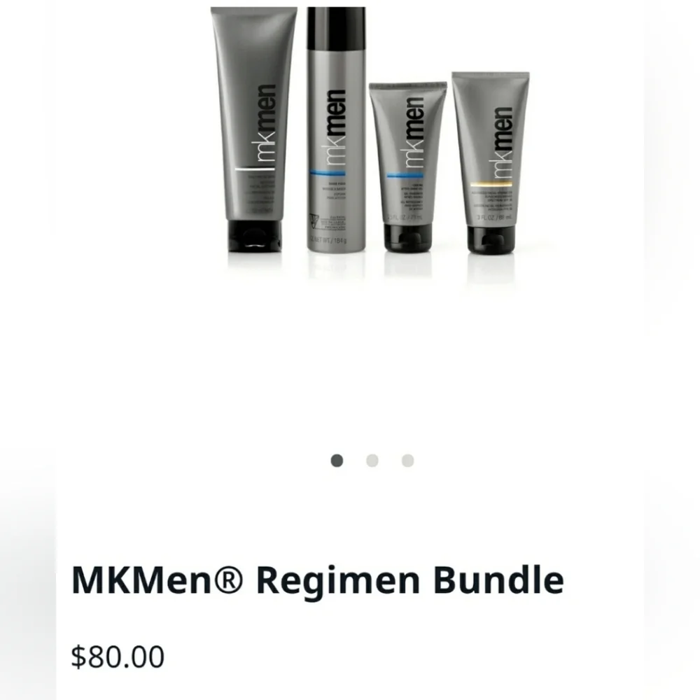 4pc MKMen Regimen Bundle Mary Kay Shaving Foam Sunscreen Facial Wash After Shave